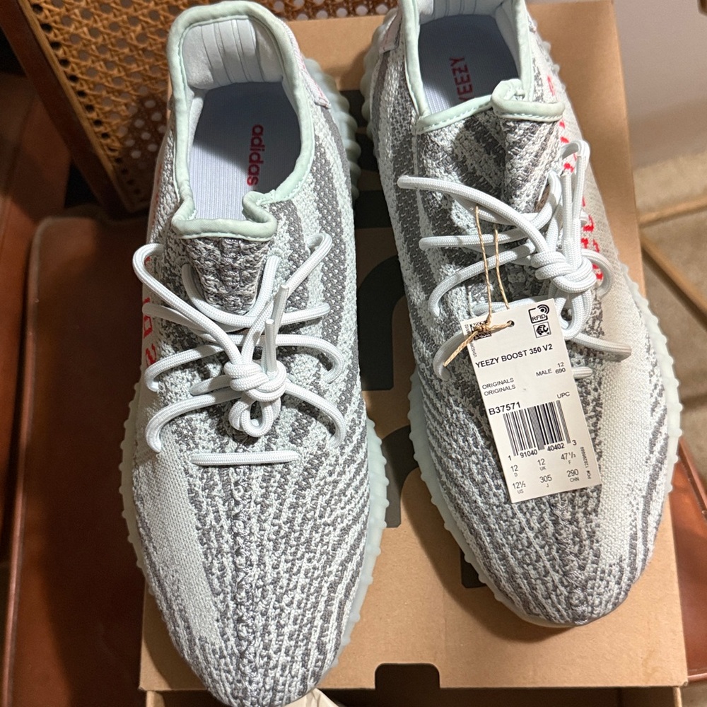 Adidas Yeezy Boost 350 V2 Gray with Red Accents